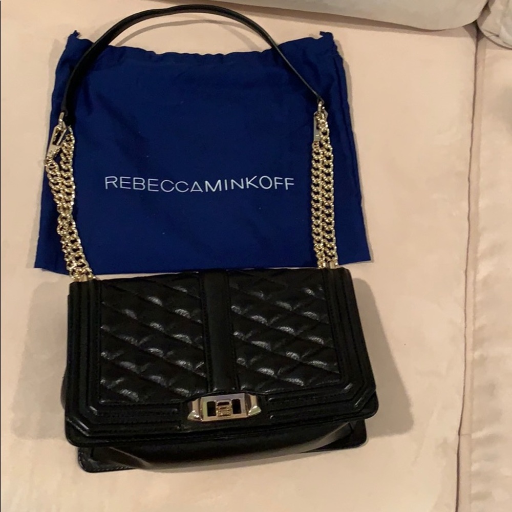 Rebecca Minkoff leather quilted shoulder bag